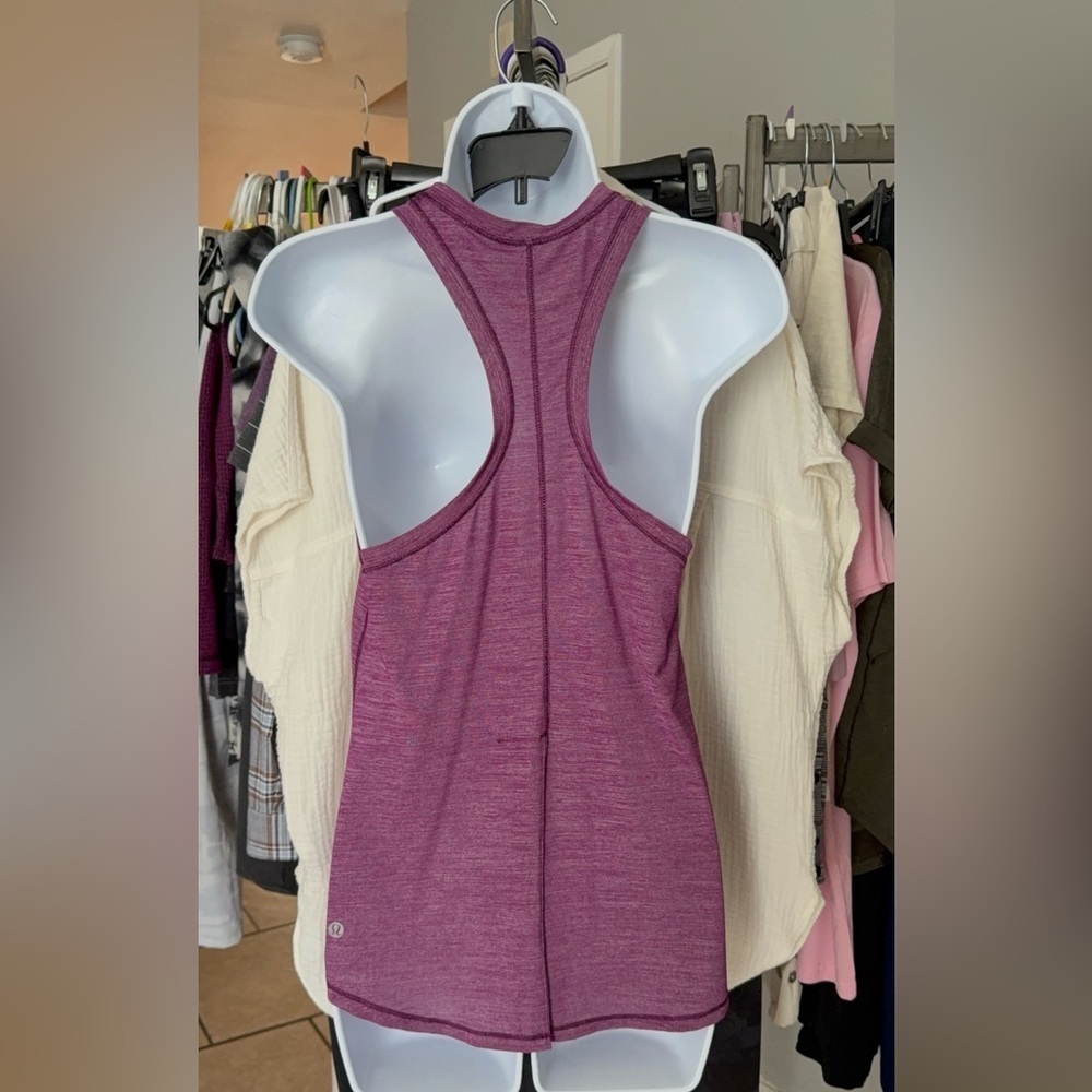 Lululemon Hot Like Agni Singlet Heathered Aurora Size 4 - Picture 8 of 13
